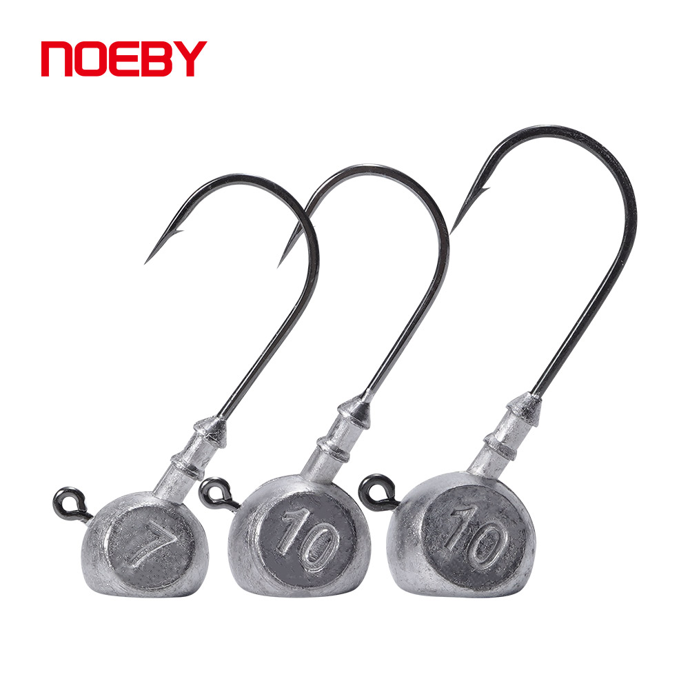 Noeby Jig Head 7g 10g 1/0 2/0  - Fishing Hook Offset ulasan dan harga