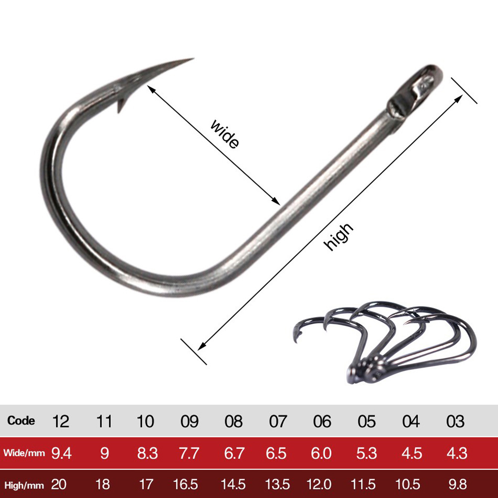 100-400pc/Box 3#-12# Carp Fish - Fishing Hook Circle ulasan dan harga