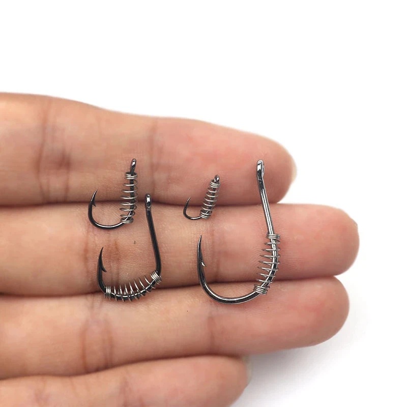 10-60PCS High Carbon Steel Spr - Fishing Hook Circle ulasan dan harga