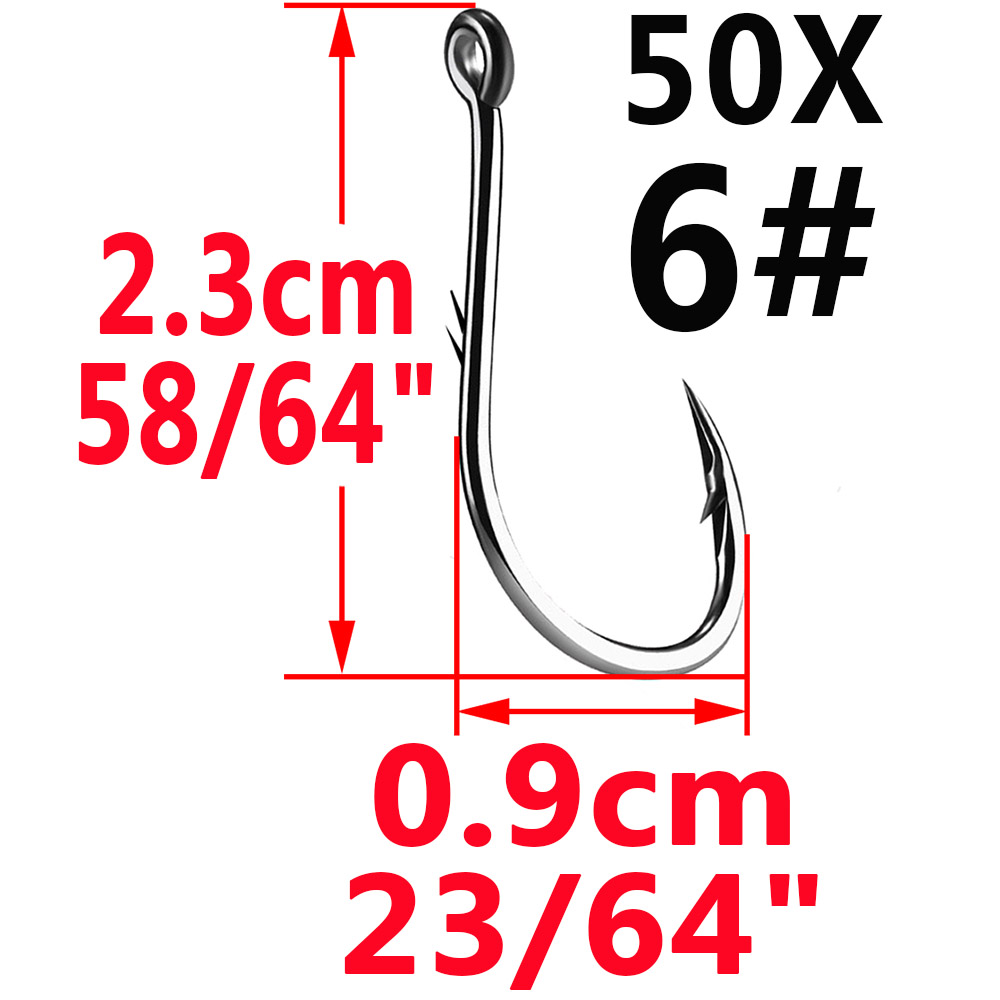 50pcs Iseama Circle Carp Eyed  - Fishing Hook Assortment ulasan dan harga