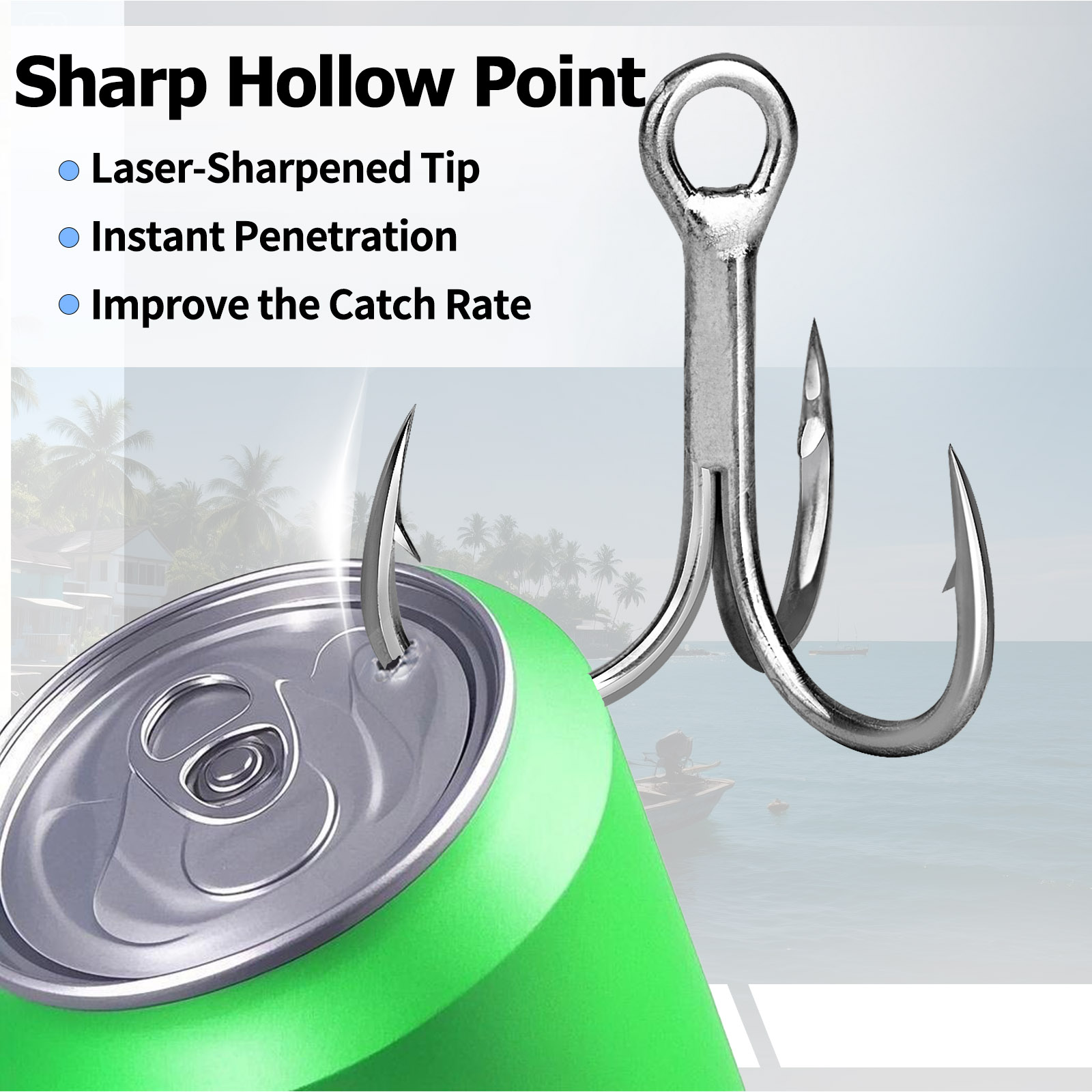 9KM Saltwater Treble Hooks 3X  - Fishing Hook Assortment ulasan dan harga
