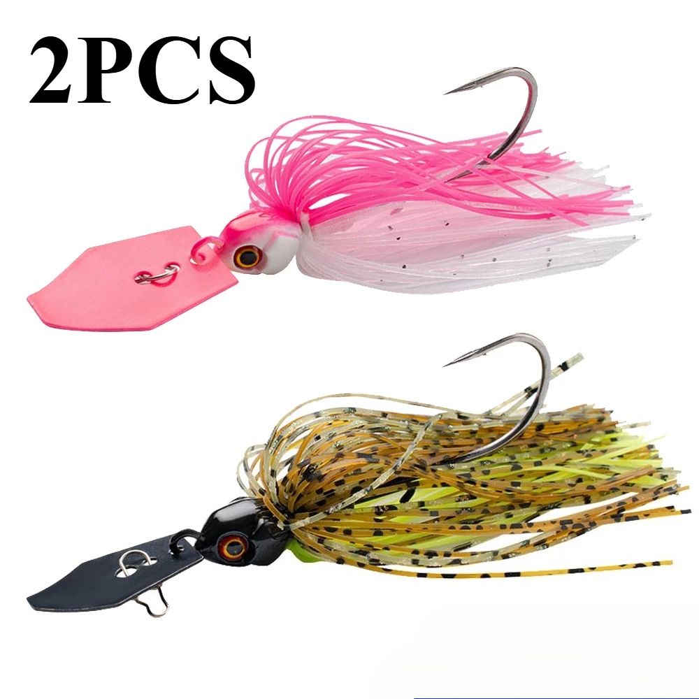 2Pcs Spinner Bait 7g/9g/12g/14 - Fishing Hook Weedless ulasan dan harga
