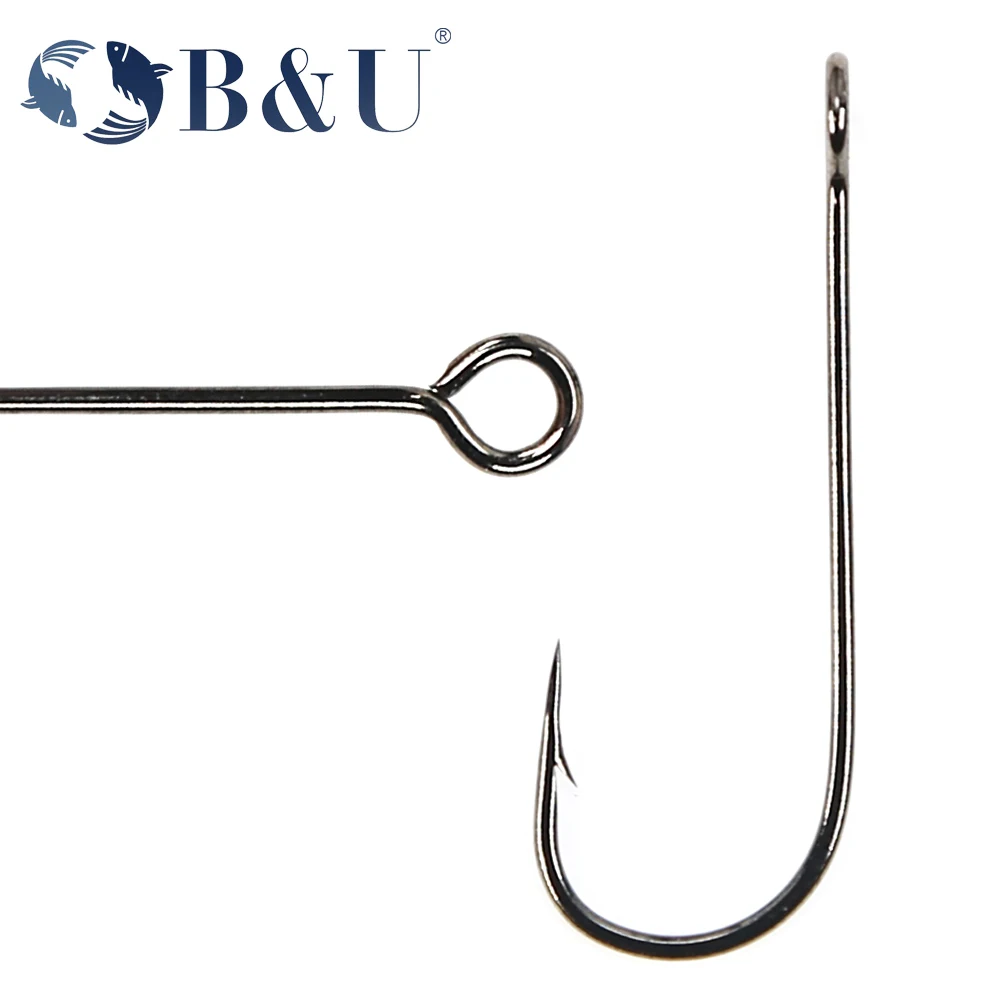 B&U 20pcs Fishing Hook Big Eye - Fishing Hook Barbless ulasan dan harga